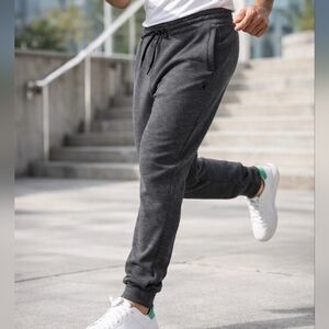 NWT Spyder Active Men’s Dark Gray Joggers L Bonded Fleece Athletic Sweatpants